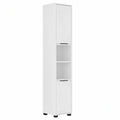 Vicco Alina Badezimmer Hochschrank, Weiß, 30 x 176 cm, mit Doppeltüren, ideal für Badaufbewahrung