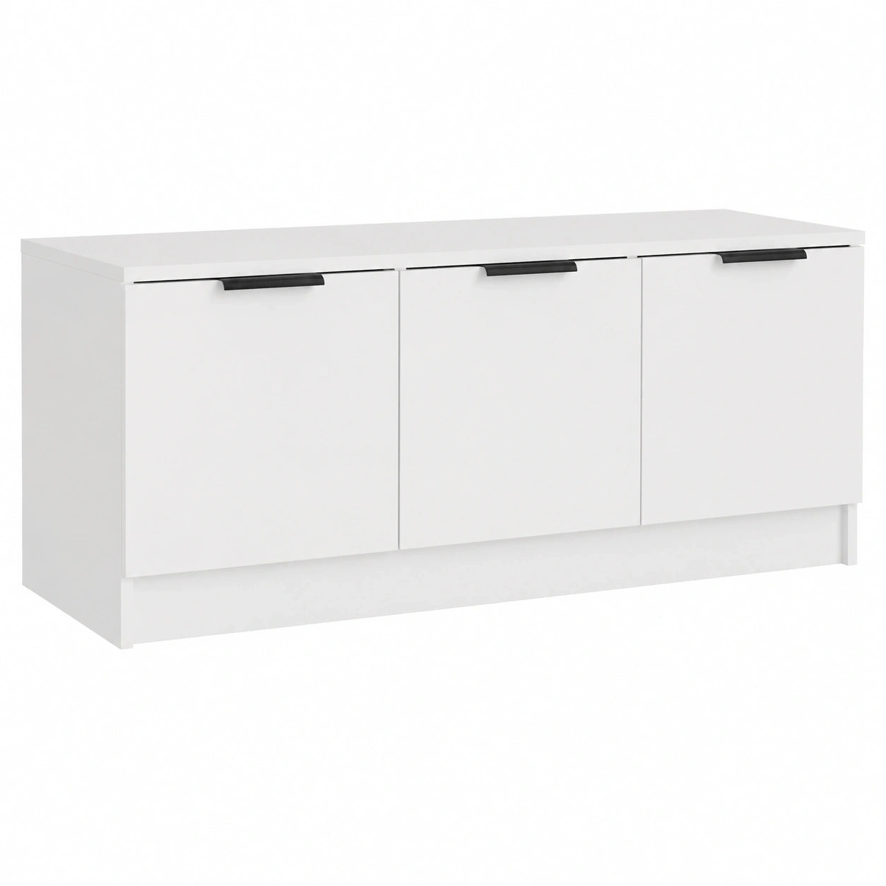 Moderner TV-Schrank in Weiß mit Stauraum, 102x35x36,5 cm