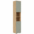 Vicco Hochschrank Irma in Salbeigrün, 30 x 192 cm – Perfekte Lösung für Bad & Ordnung