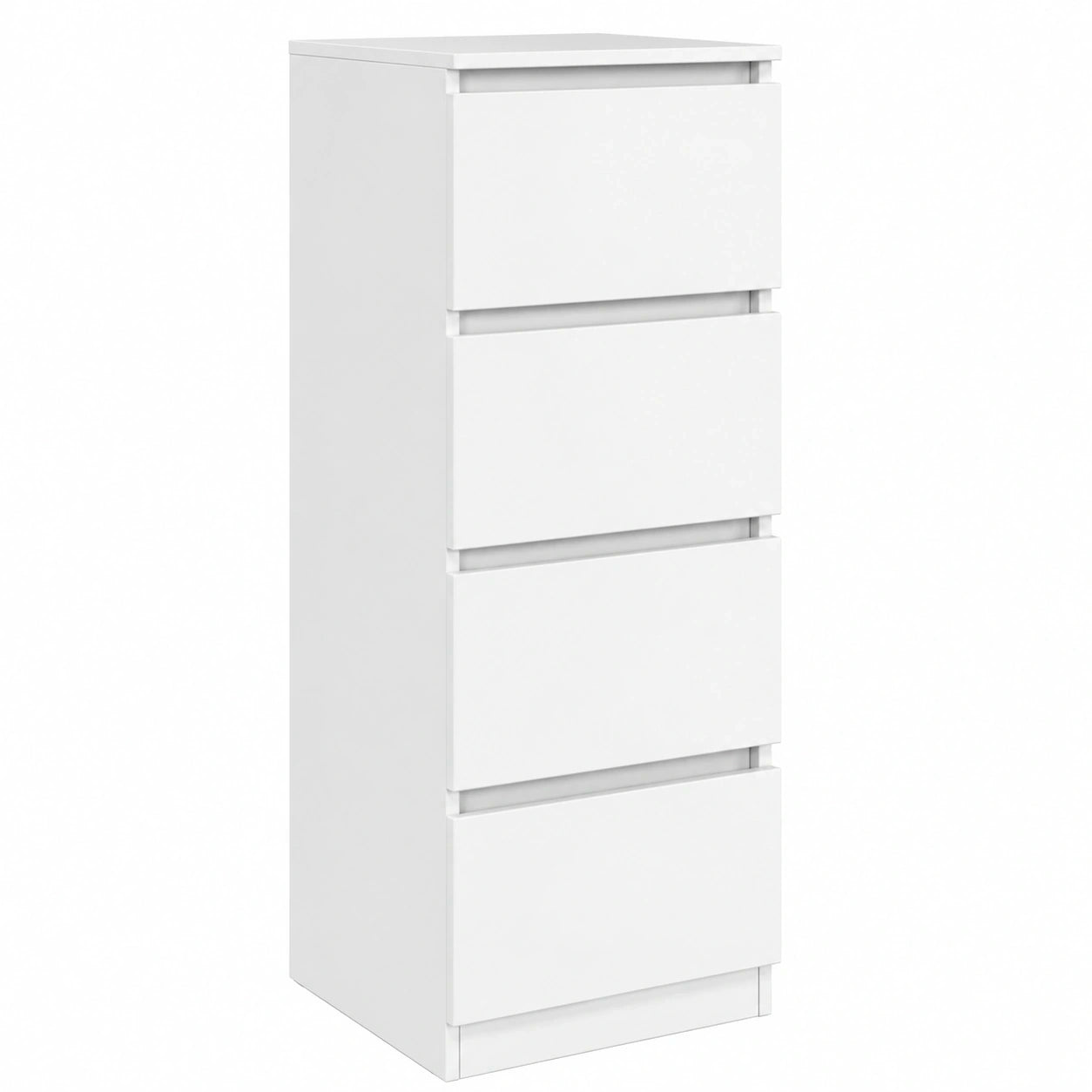 IDMarket – Kommode TOMI mit 4 Schubladen, 30 cm, Weiß, Holz, für Bad und Flur