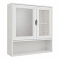 Vicco Liora Badezimmerschrank Weiß, 56x58cm, 2 Türen, Ideal für Handtücher und Badzubehör