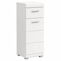 Moderner Badezimmerschrank Scout 37x88x31 cm in Weiß Hochglanz - Robust und Stilvoll