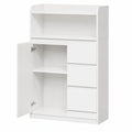 Moderner Badezimmerschrank mit Schubladen und Ablage in Weiß