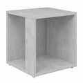 Moderner Beistelltisch aus Holzwerkstoff in Betongrau 33x33x34,5cm
