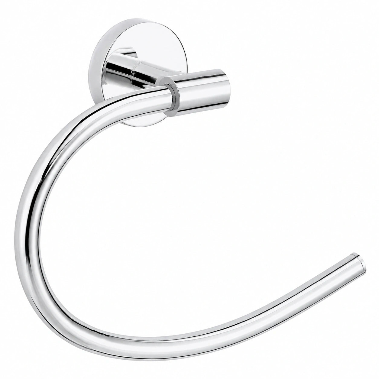 tesa Handtuchring aus Chrom, bohrfreie Montage, quadratisches Design