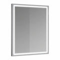 LED-Wandspiegel mit Beleuchtung und Antibeschlag für Badezimmer, Energiesparender Touch-Spiegel 60x50 cm