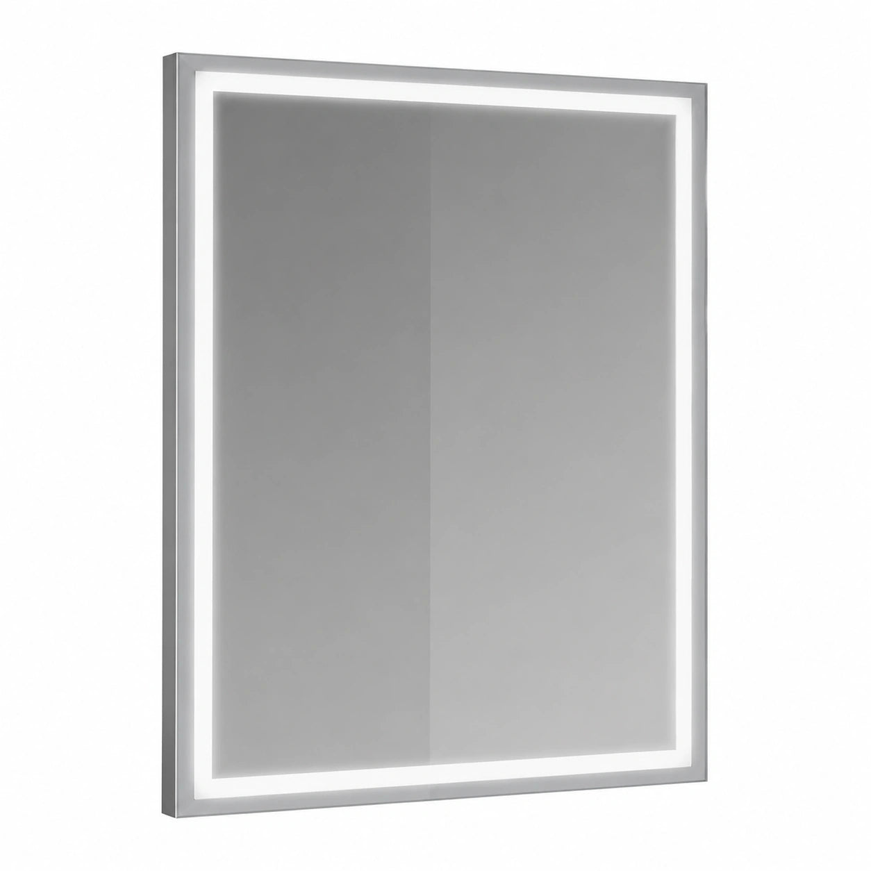 LED-Wandspiegel mit Beleuchtung und Antibeschlag für Badezimmer, Energiesparender Touch-Spiegel 60x50 cm