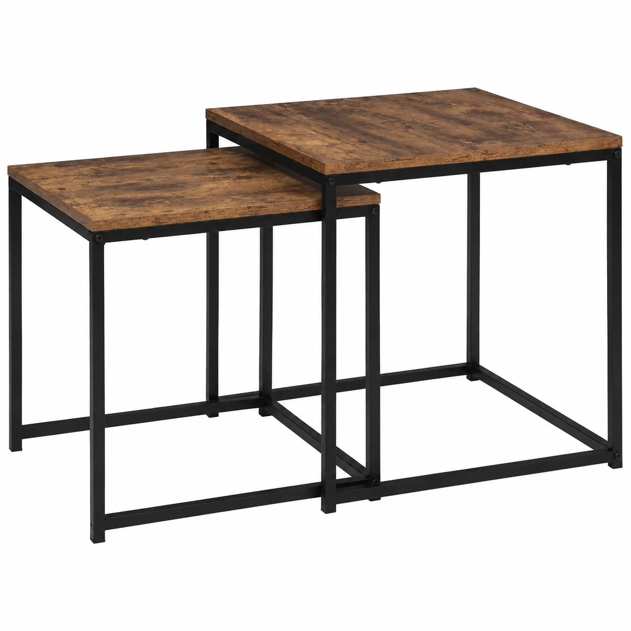 Industriedesign Couchtisch-Set Dayton, 2-teilig, Antik-Effekt
