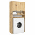 AKORD Waschmaschinenumbau-Schrank 64 cm mit Doppeltüren | Hängeschrank für Waschmaschine | Überbau-Schrank in Artisan-Eiche | B64 x H180 x T30 cm