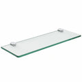 SAYAYO Wandregal aus robustem Glas für Bad & Küche - Stilvolles 7mm dickes Design