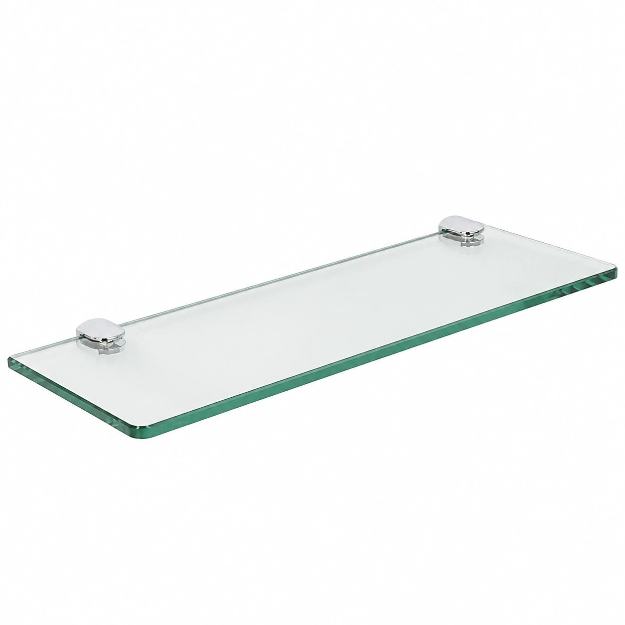 SAYAYO Wandregal aus robustem Glas für Bad & Küche - Stilvolles 7mm dickes Design